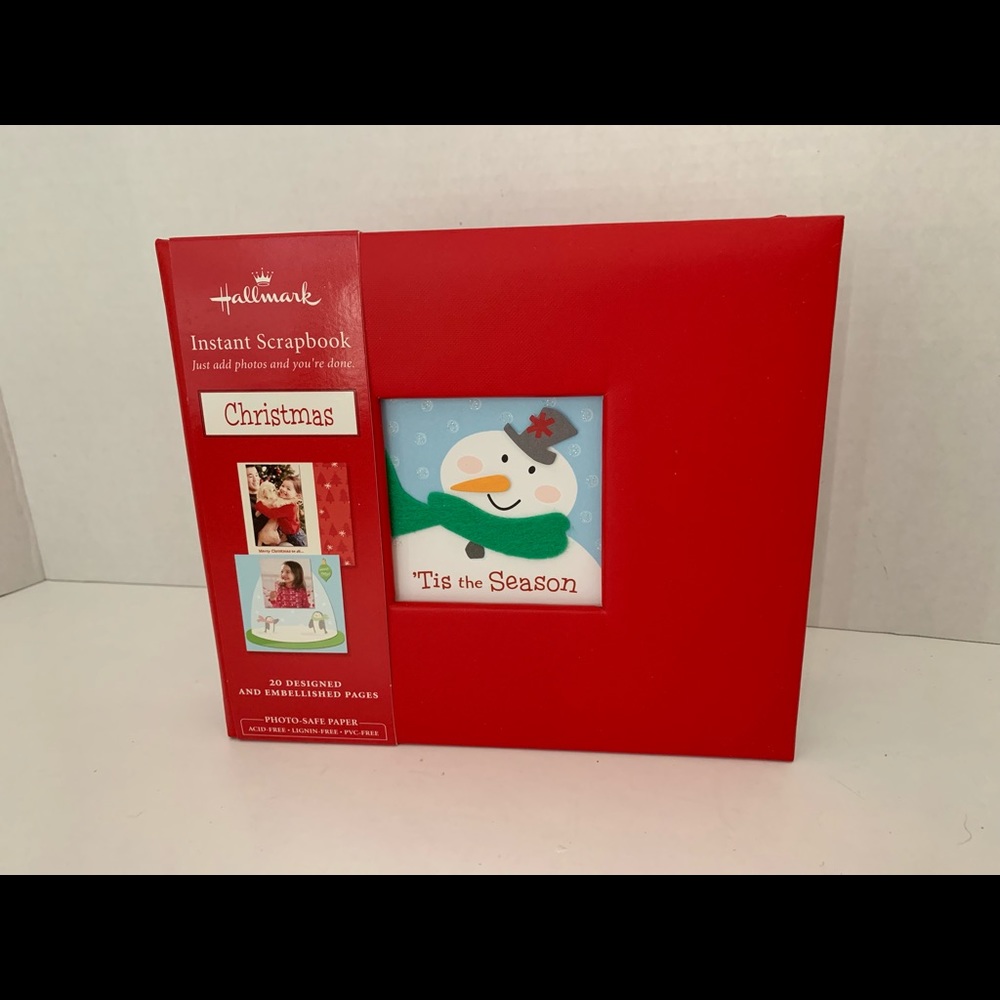 NEW Hallmark Christmas Instant Scrapbook Album 6”x6” - Great Gift Idea - Photos